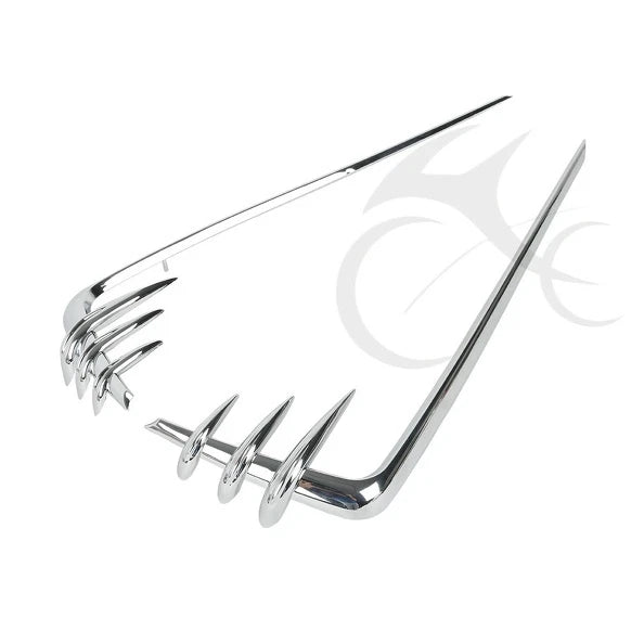 Chrome Hard Saddlebags Lid Accents for Harley Touring Road Glide (1993–2013)