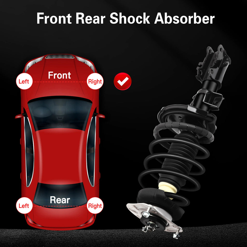 Set of 2 Front Complete Struts Shocks for Volvo S60 (2001-2009)