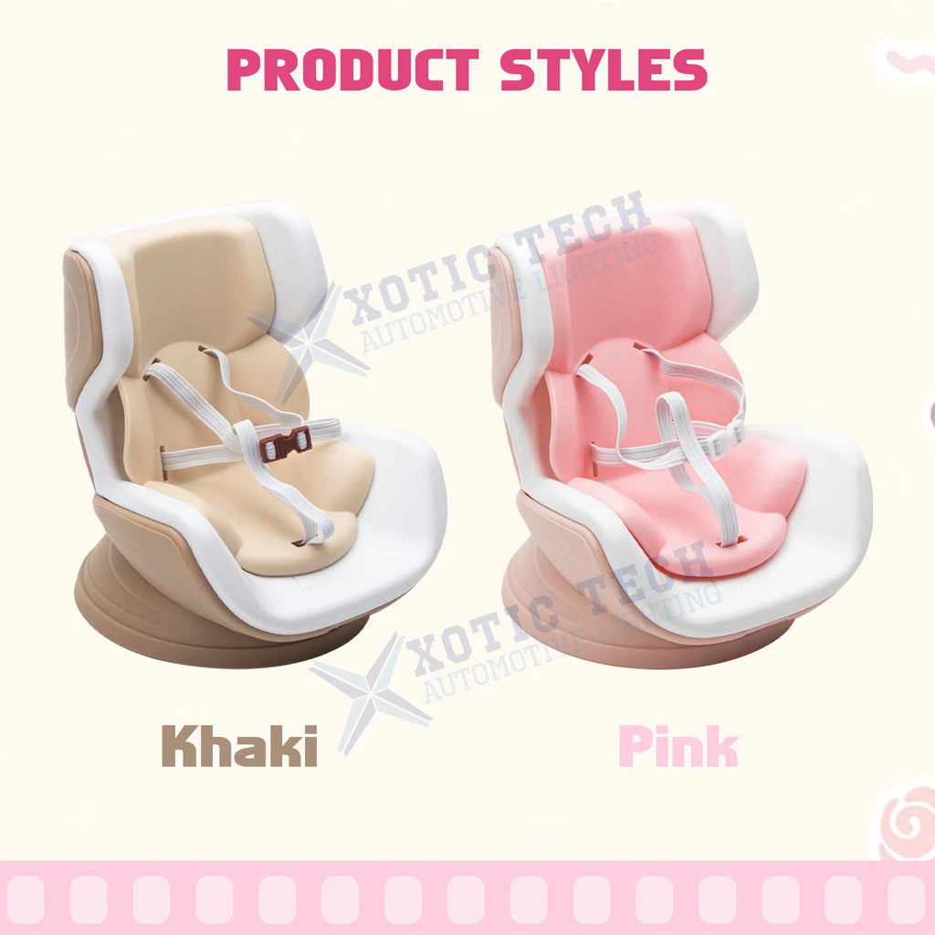Cute Doll Mini Safety Seat Air Vent Clip for Car Interior (-)