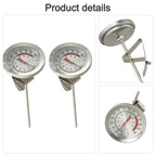 2X Oven Thermometers for Cooking and Grilling (Stainless Steel, Large Face)