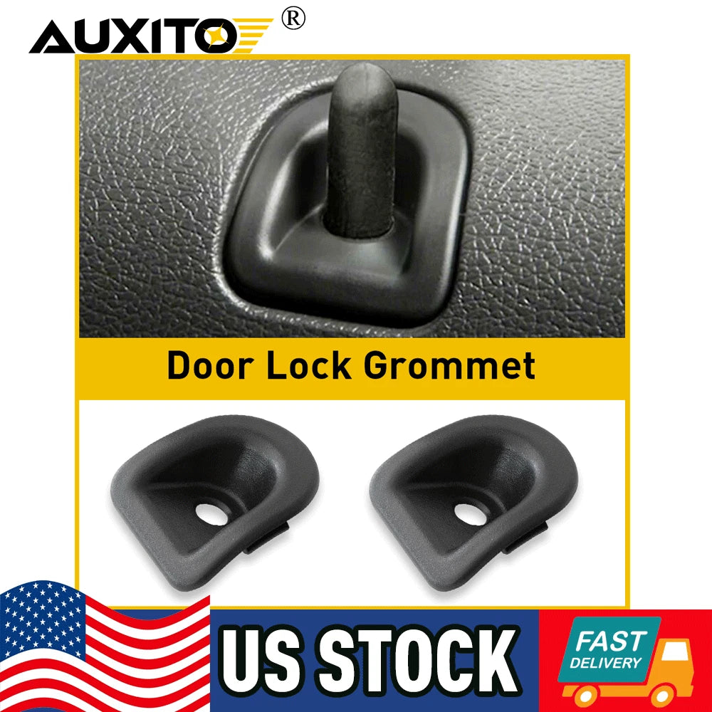 Set of 4 Black Door Panel Lock Grommets for Ford Mustang (2005–2014)