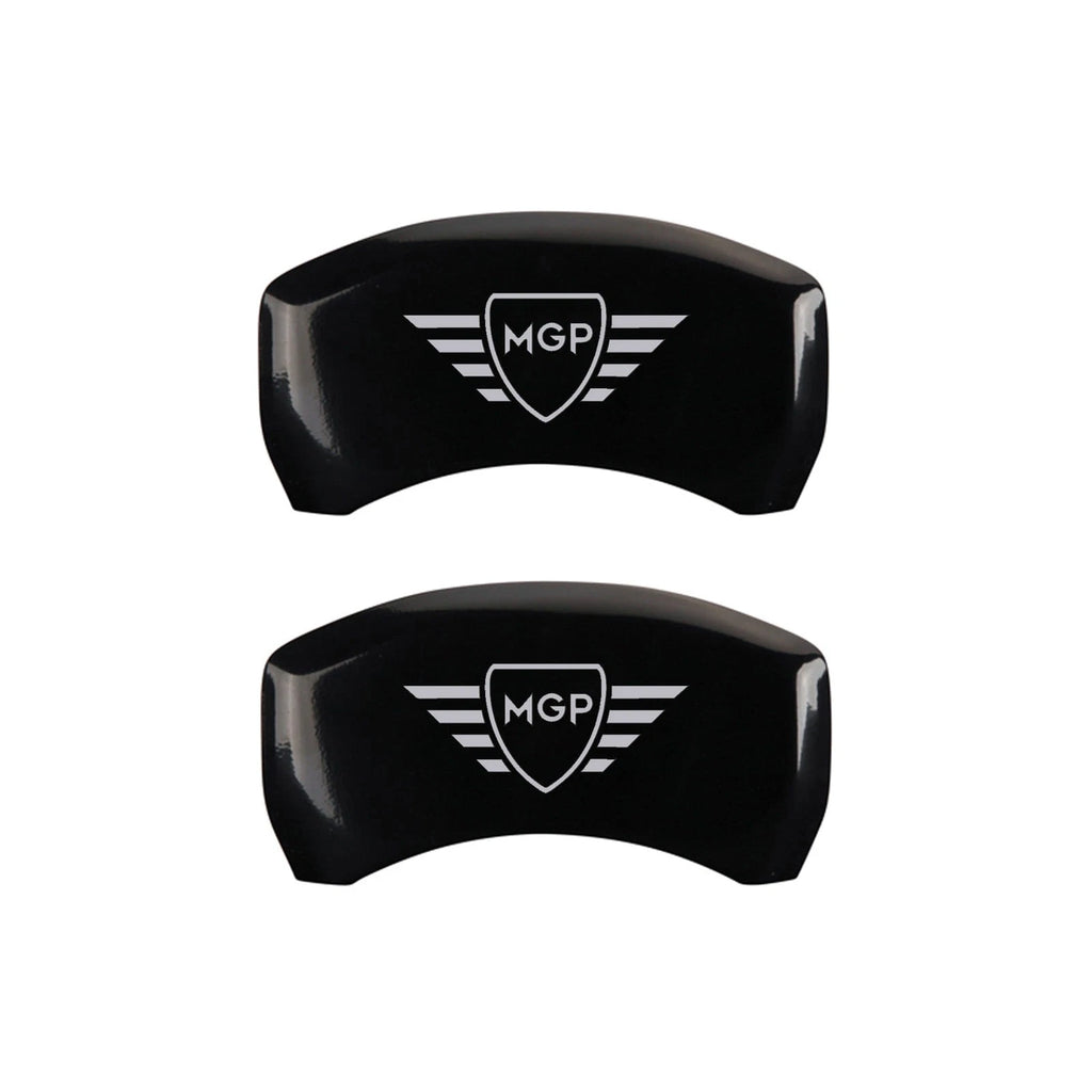Caliper Covers Set of 4 Black with Logo for Dodge Dart (2013–2016)