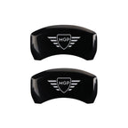 Caliper Covers Set of 4 Black with Logo for Dodge Dart (2013–2016)