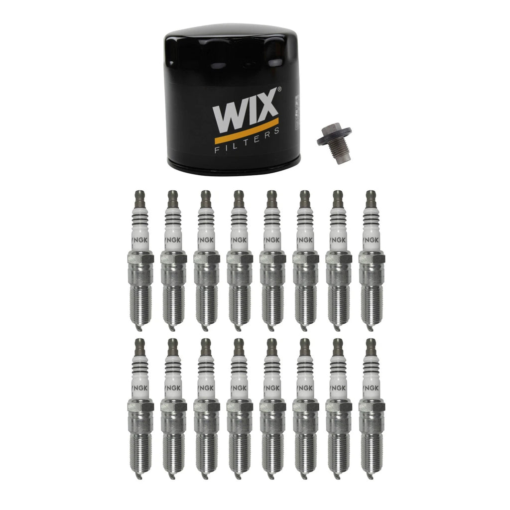 Wix Engine Oil Filter & NGK 16 Iridium IX Spark Plugs for Aspen Magnum (2007–2009)