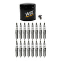 Wix Engine Oil Filter & NGK 16 Iridium IX Spark Plugs for Aspen Magnum (2007–2009)