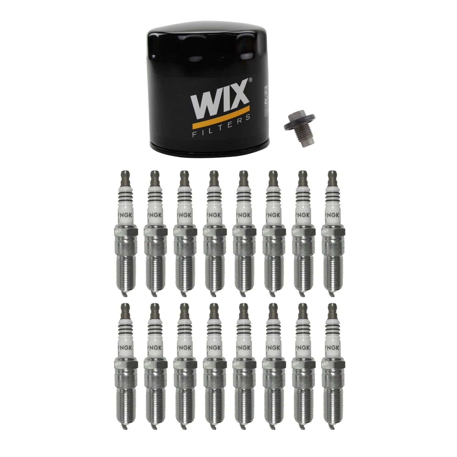 Wix Engine Oil Filter & NGK 16 Iridium IX Spark Plugs for Aspen Magnum (2007–2009)