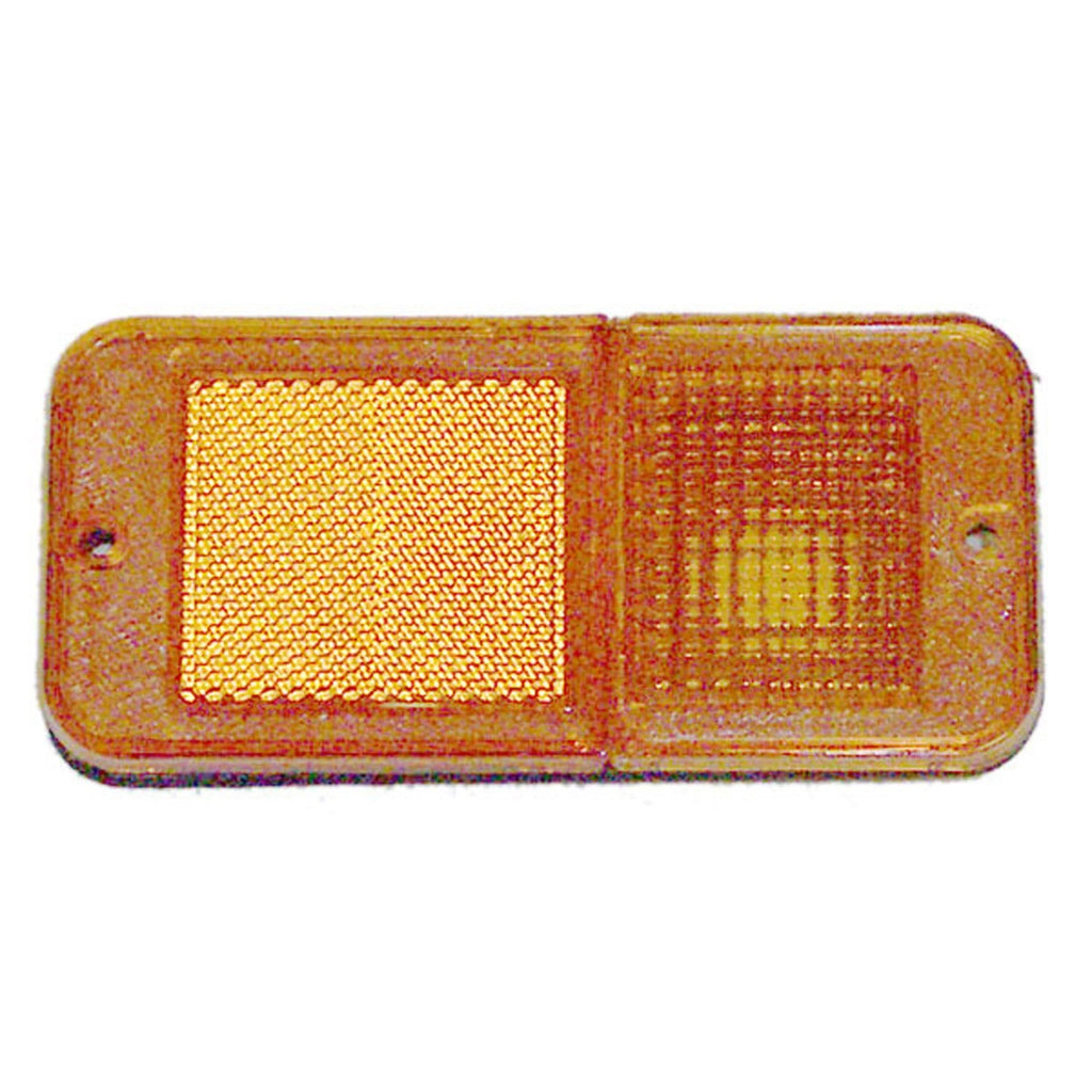 Replacement Driver/Passenger Front Amber Marker Light Assembly w/o Chrome Trim