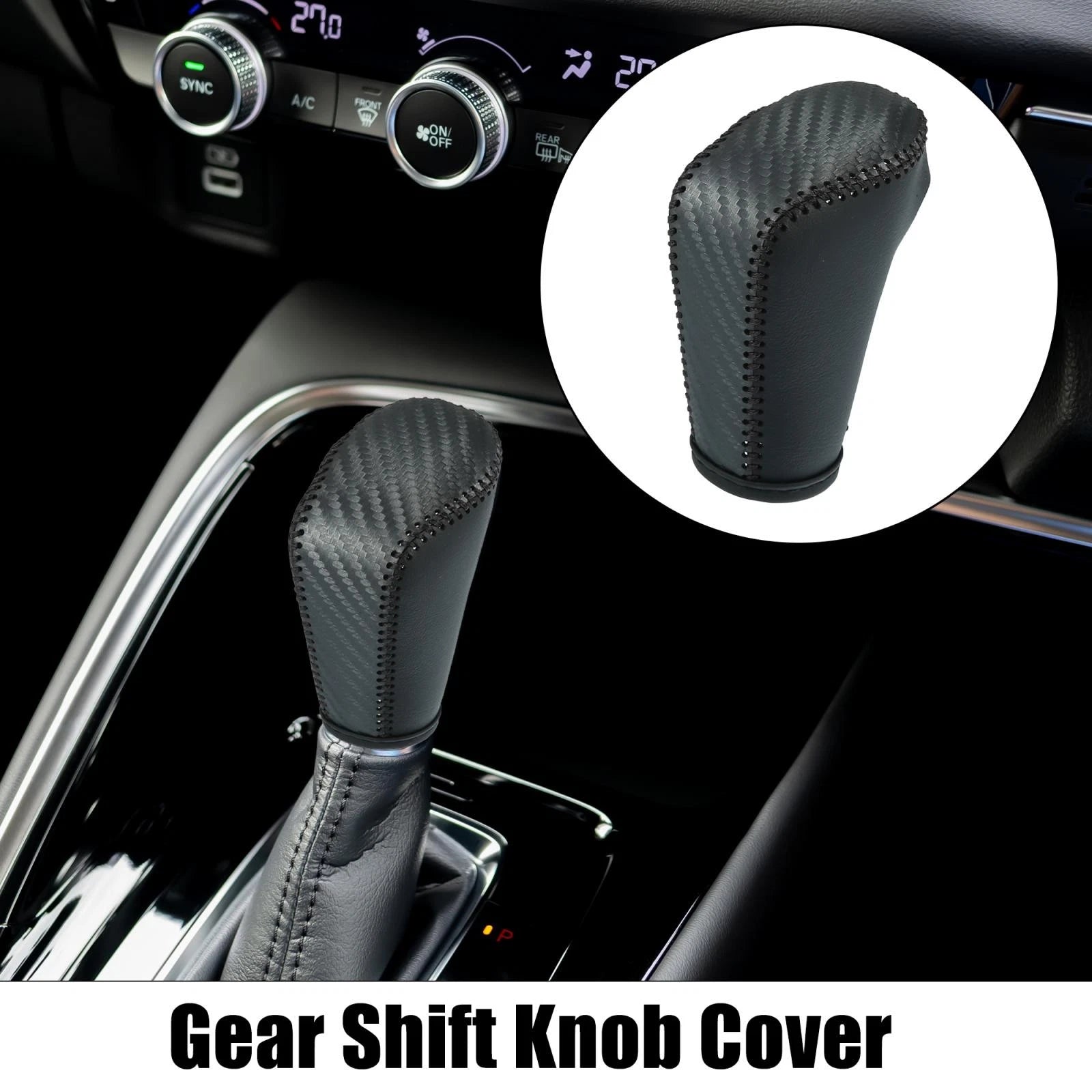 Gear Shift Knob Cover for Honda Accord (Carbon Fiber) 743151442236