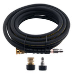 25ft Pressure Washer Hose 3/8" 4200PSI w/ M22-14mm to 3/8" Quick Connect Coupler