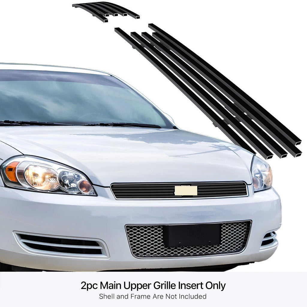 Stainless Black Billet Grille for Chevy Impala Monte Carlo (2006-2016)