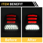 2X License Plate Light White Red for Chevrolet Silverado GMC 