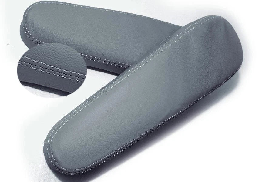 Front Seat Armrest Cover for Honda CR-V (2007–2009) Gray PVC Leather