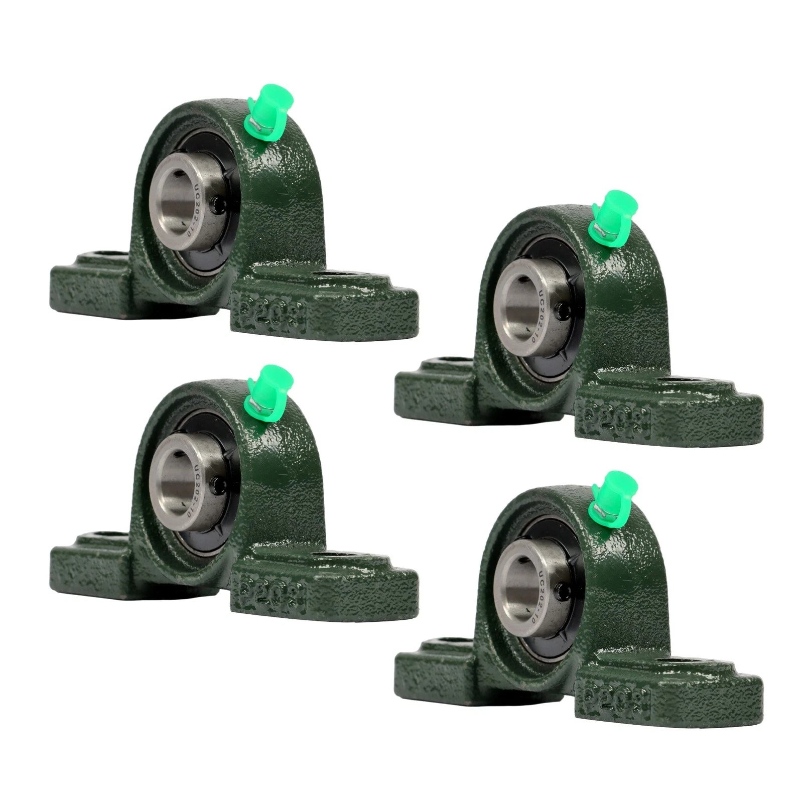 Set of 4 Pillow Block Mounted Ball Bearings UCP202-10 5/8" Bore