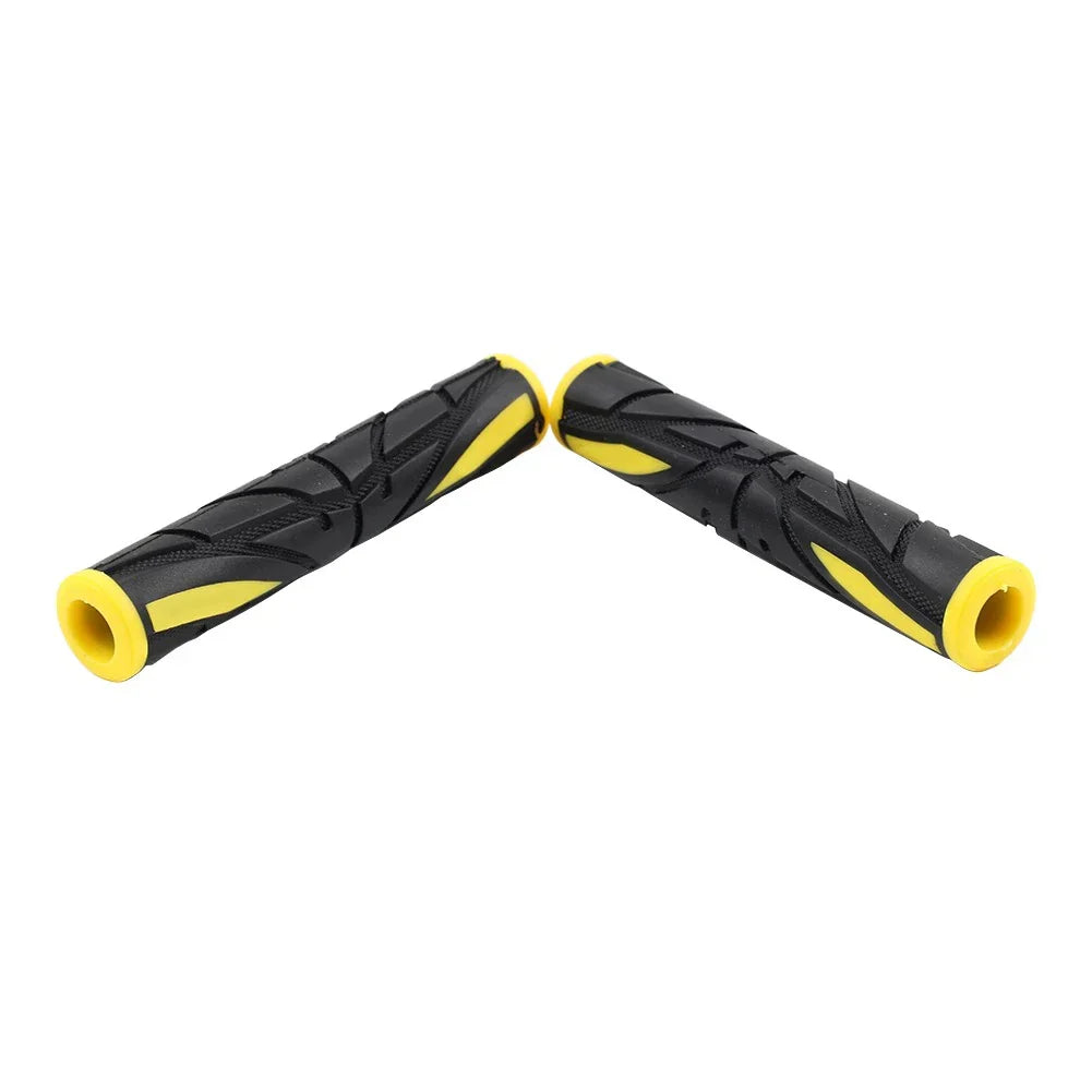 Yellow Universal Motor Brake Clutch Lever Grips Rubber Sleeve Cover