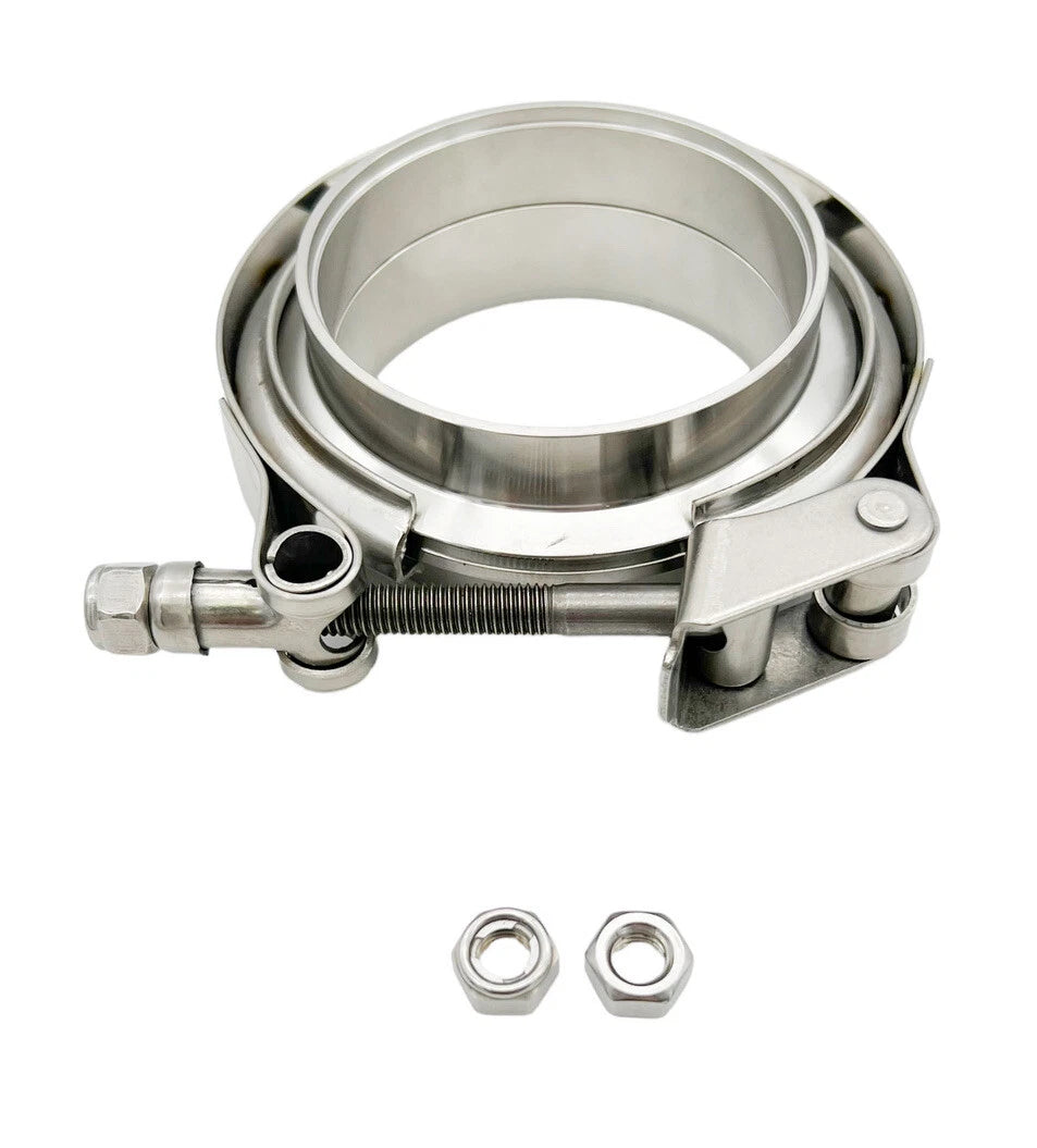 Quick Release V-Band Clamp Stainless Steel With Flanges for Universal (2000–2025)