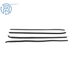 Set of 4 Chrome Window Sweep Weatherstrips for Firebird Camaro (1970-1981)
