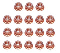 Set of 18 Exhaust Manifold Nuts with Flange 8 x 1.25 for Audi BMW Mercedes VW