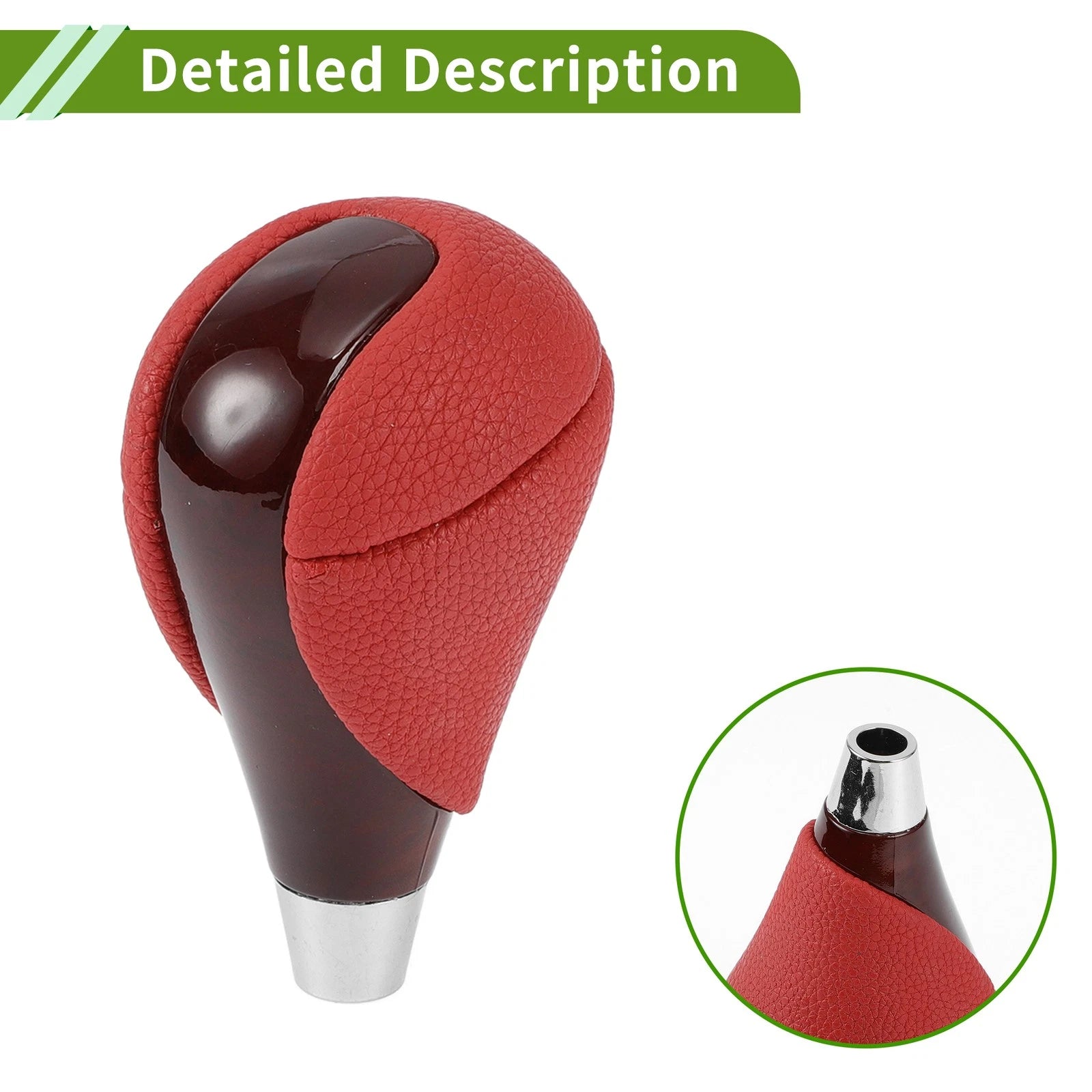 Automatic Gear Shift Knob for Lexus ES350 (2007–2015) Red Brown Faux Leather
