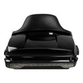 Black Chopped Trunk Backrest Pad Tail Light for Harley Touring Glide (2014–2026)