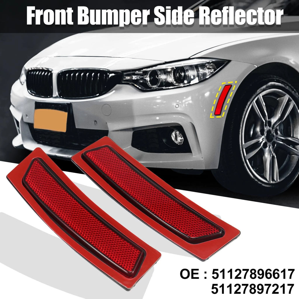 Pair of Bumper Reflectors for BMW F30 F31 LCI 340i (2016–2019) 63147295541 63147295542