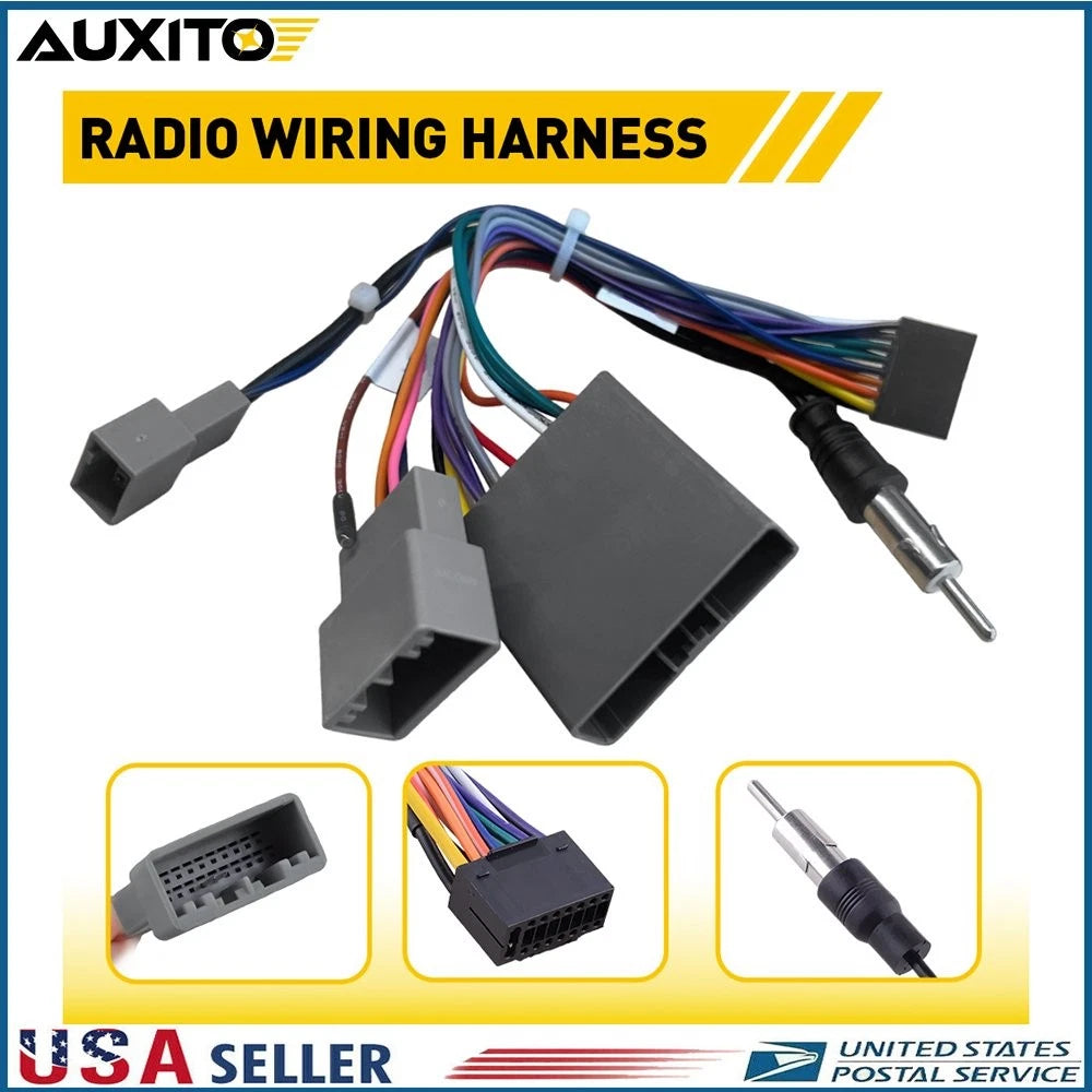 16PIN Car Radio Stereo Wiring Harness Adapter for Honda Civic CRV (2006–2009)