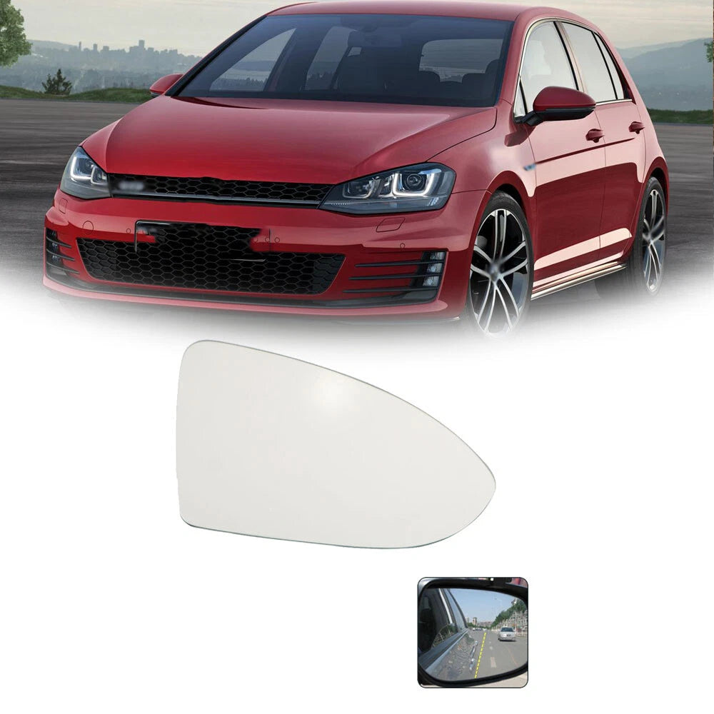 Heated Convex Right Side Mirror Glass for VW Golf MK7 MK7.5 (2013–2018)