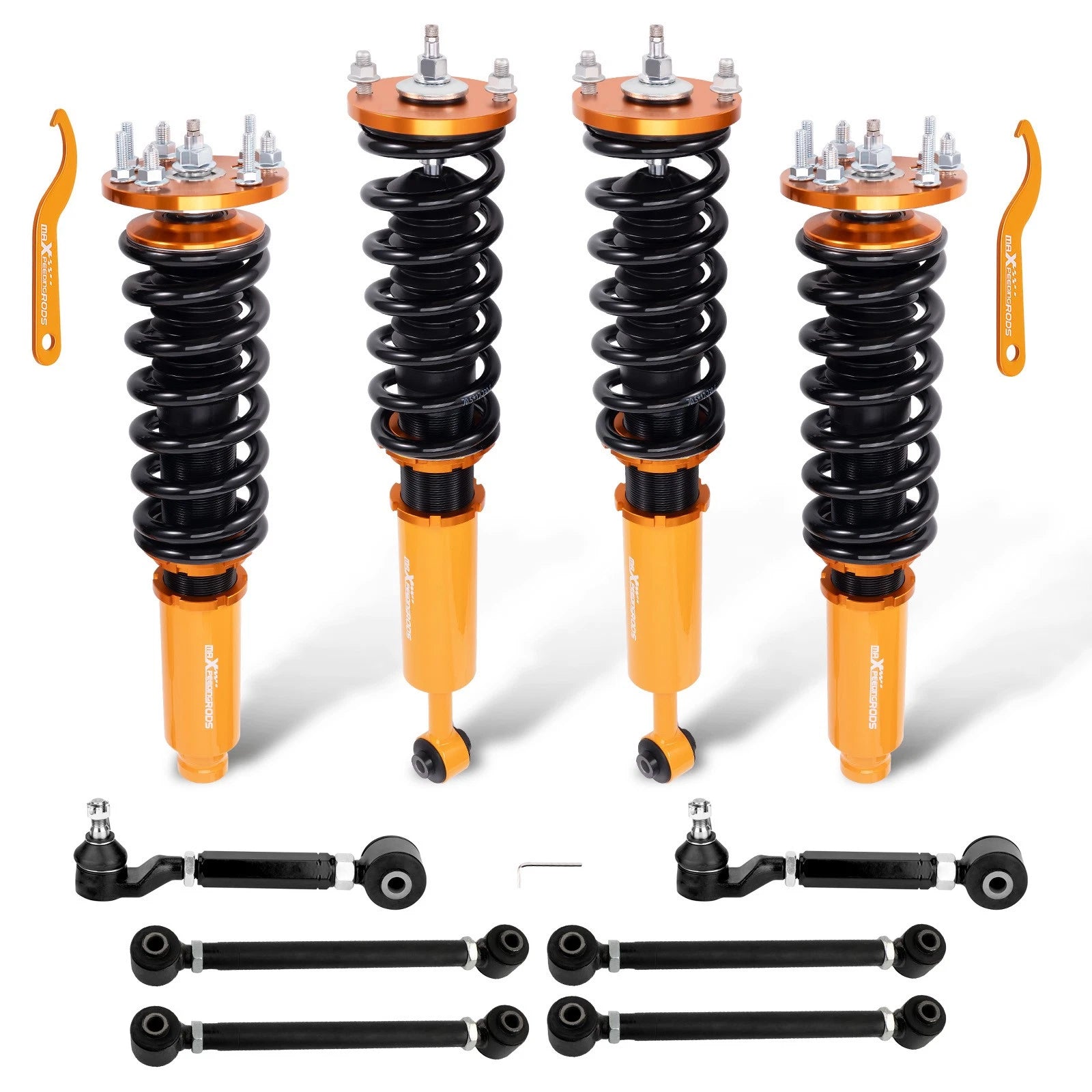 Coilovers 24 Way Adjustable Struts & Control Arm Kit for Acura TSX (2004–2008)