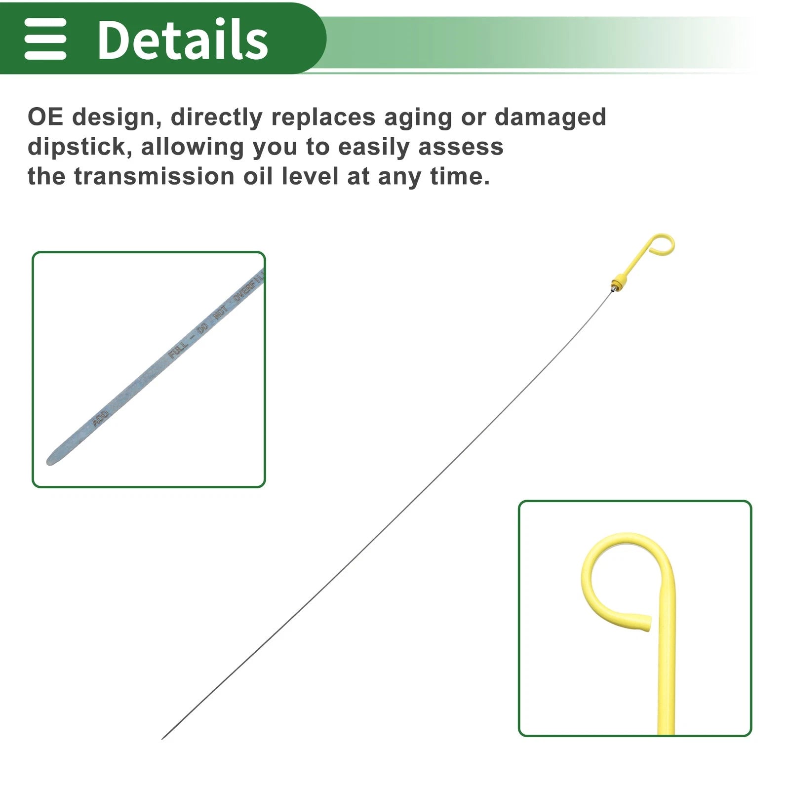 Oil Level DipStick No.F4TZ6750DA for Ford F-150 3.5L (2018–2025)