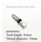 Hydraulic Horizontal 2t Jack Oil Return Valve for