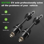 Set of 2 Rear Half Shaft CV Axles for Polaris Sportsman 400 (2003–2005)