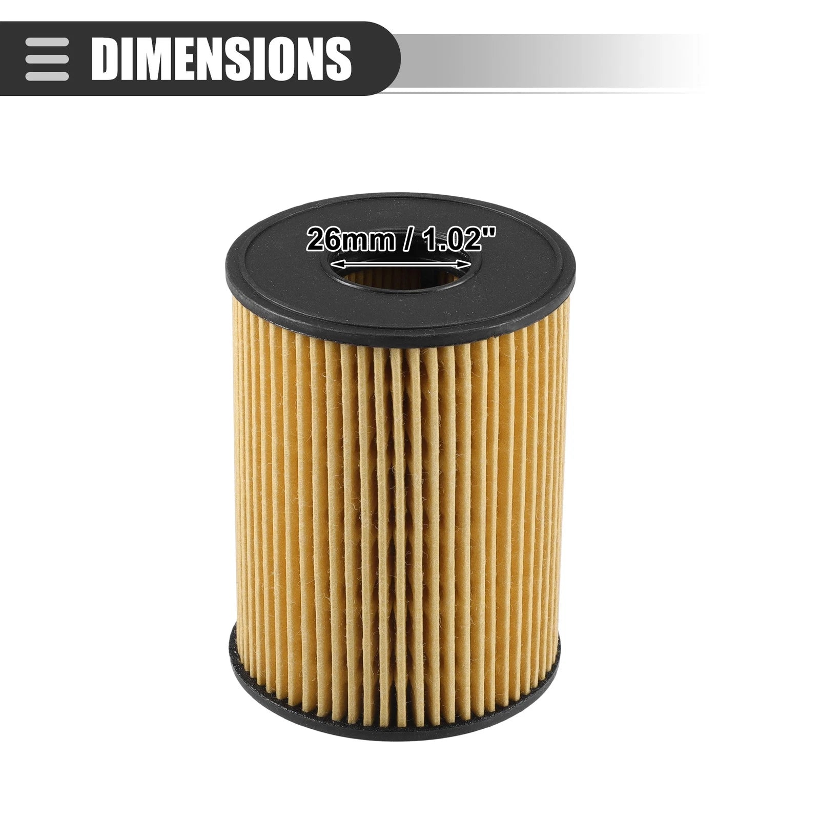 Set of 3 Engine Oil Filters with Gasket for Hyundai Sonata (2020–2023)