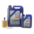 Oil Change Kit 6L Liqui Moly Leichtlauf 5W40 Mahle for Audi 2.0/2.8L