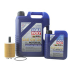 Oil Change Kit 6L Liqui Moly Leichtlauf 5W40 Mahle for Audi 2.0/2.8L