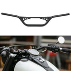 1" Z-Bar Handlebar for Harley Honda Yamaha Suzuki Motorcycle Black