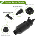 Windshield Washer Pump w/Grommet for Audi 100 (1983–1991) No. 4A0955651