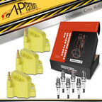 3X Ignition Coil & Iridium Spark Plug Kits for Chevrolet Pontiac Buick 