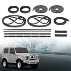 Set of 4 Door Window Trim Molding Seals for Suzuki Samurai