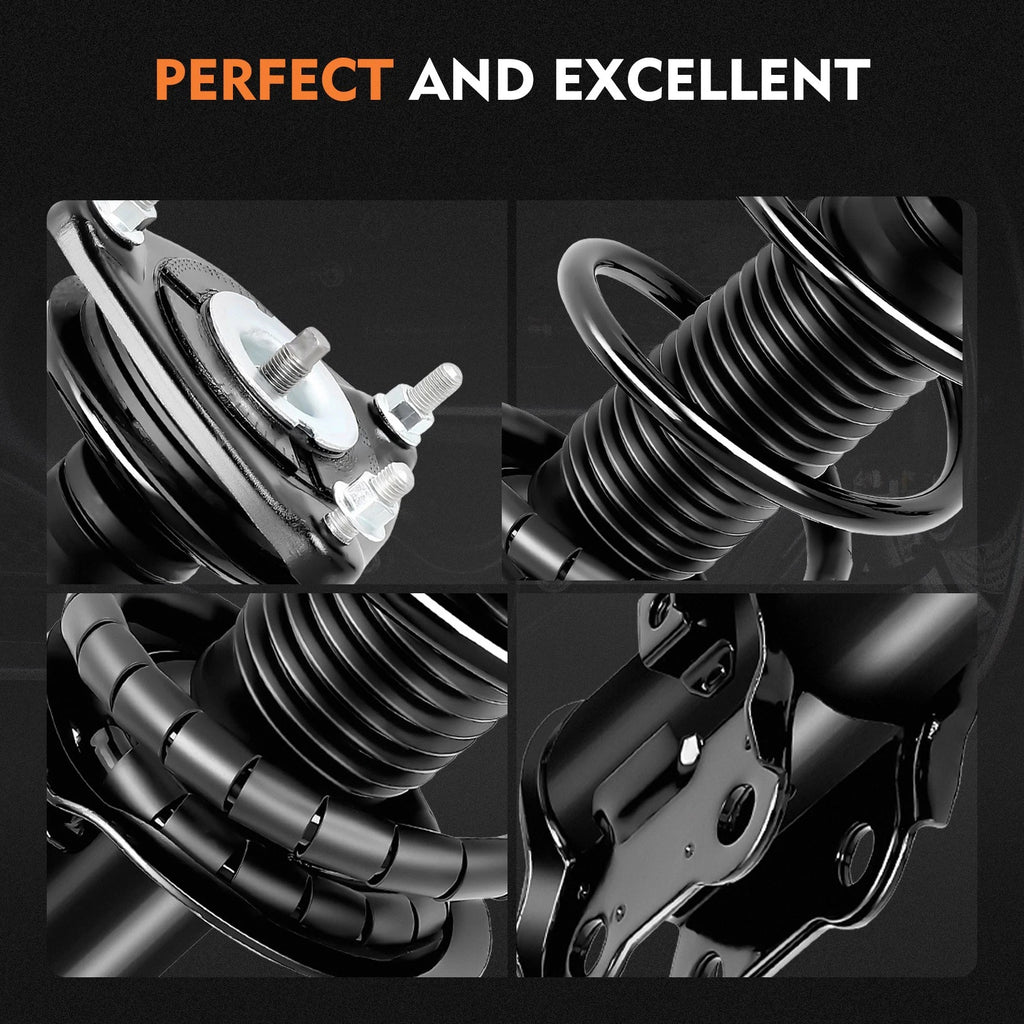 2X Front Quick Complete Struts & Coil Spring Assembly for Kia Forte (2014–2018)