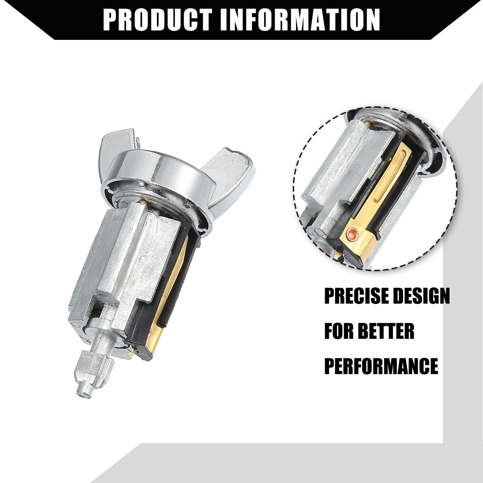 Ignition Switch Lock Cylinder with 2 Keys for Ford B600 F150 F250 E150 (1975–1996)