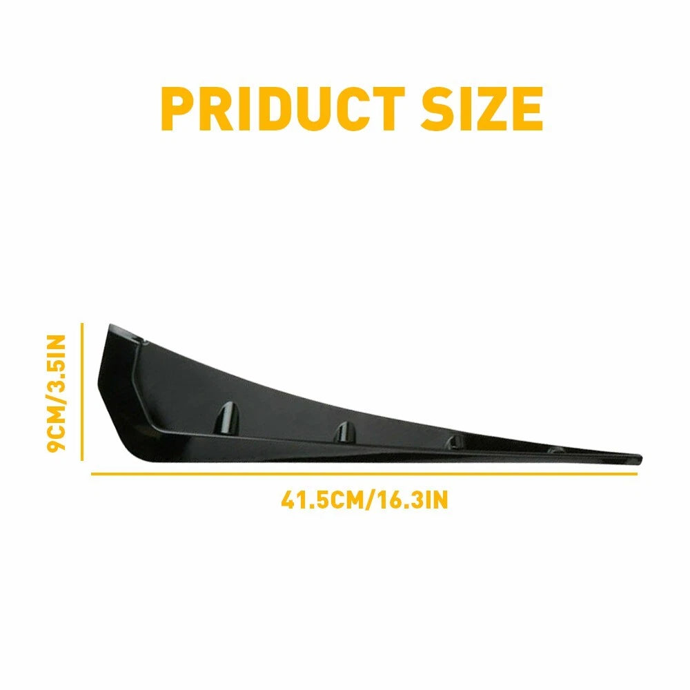 Gloss Black Type-R Side Fender Vent Air Wing Cover Trim for Honda Civic (2016–2020)