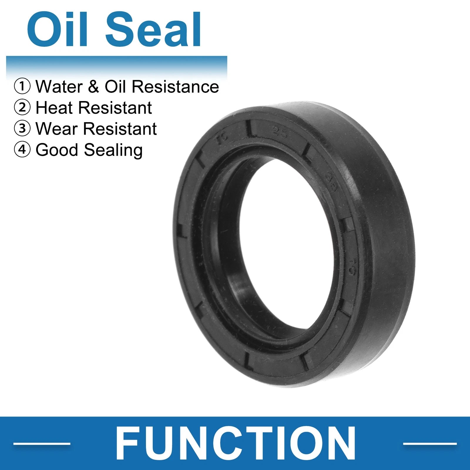 Set of 5 Oil Seal Rotary Shaft Seal for Various Models (25x38x10mm)
