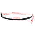 Front Bumper Lip Spoiler Splitter for Tesla Model S (2012–2016) Glossy Black