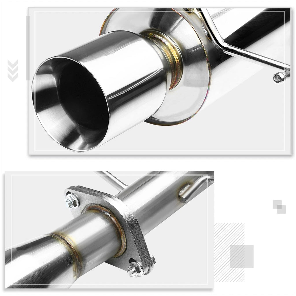 4" Rolled Tip Muffler Catback Exhaust System for IS300 Altezza XE10 (2001–2005)