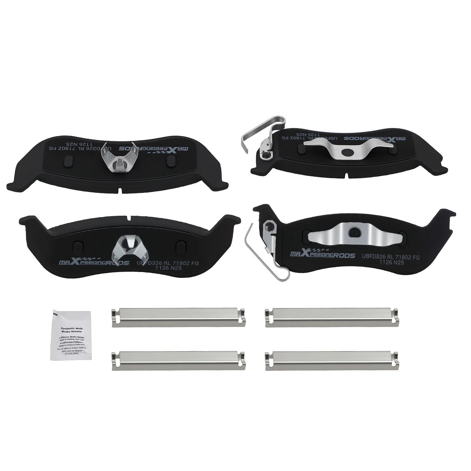 Set of 4 Rear Ceramic Brake Pads for Ford Crown Victoria/Ranger (1992–2011)