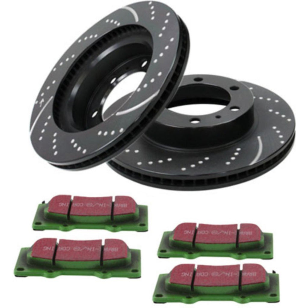 Set of 2 Brake Disc and Pad Kits for 4Runner Tacoma