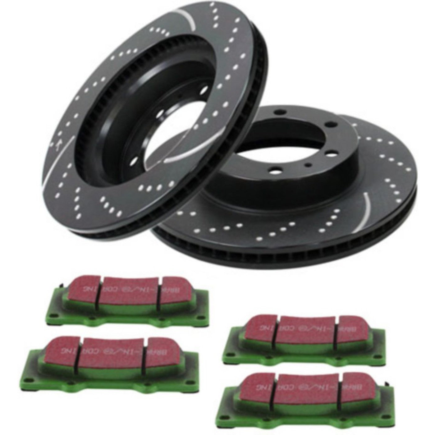 Set of 2 Brake Disc and Pad Kits for 4Runner Tacoma