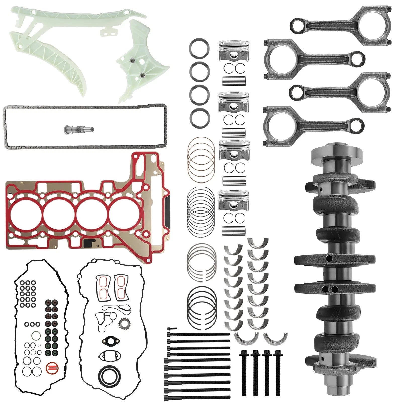 Engine Rebuild Kit w/ Crankshaft, ConRod, Piston, Gasket for BMW N20 N26