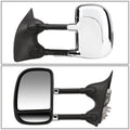 Set of 2 Extendable Arm Chrome Towing Side Mirrors for F250/F350/F450 (1999–2007)