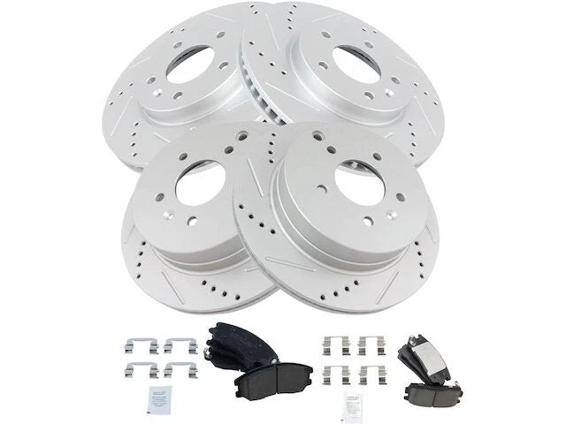 Front and Rear Brake Pad and Rotor Kit for Suzuki XL7 (2007–2009) KJ764WR