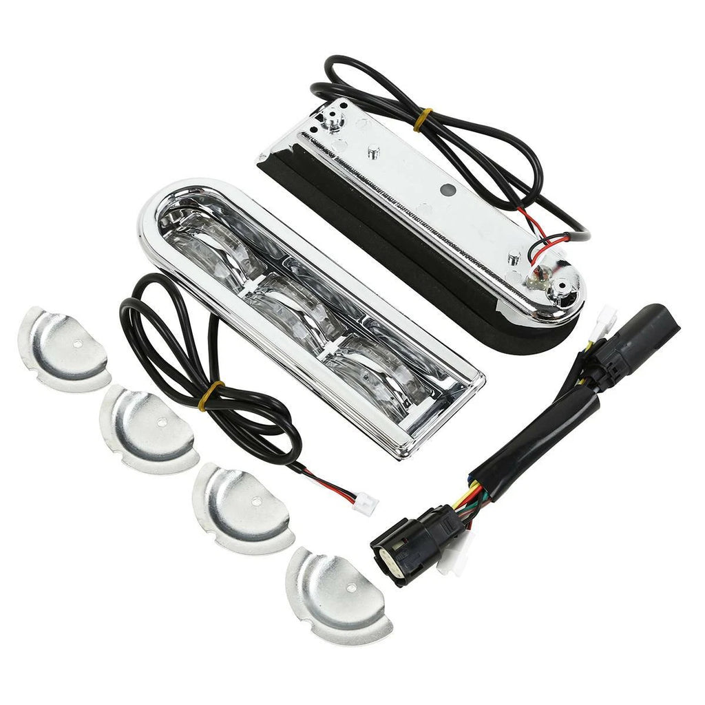 Chrome LED Inserts Saddlebag Support Light for Harley Touring FLHX (2014–2024)